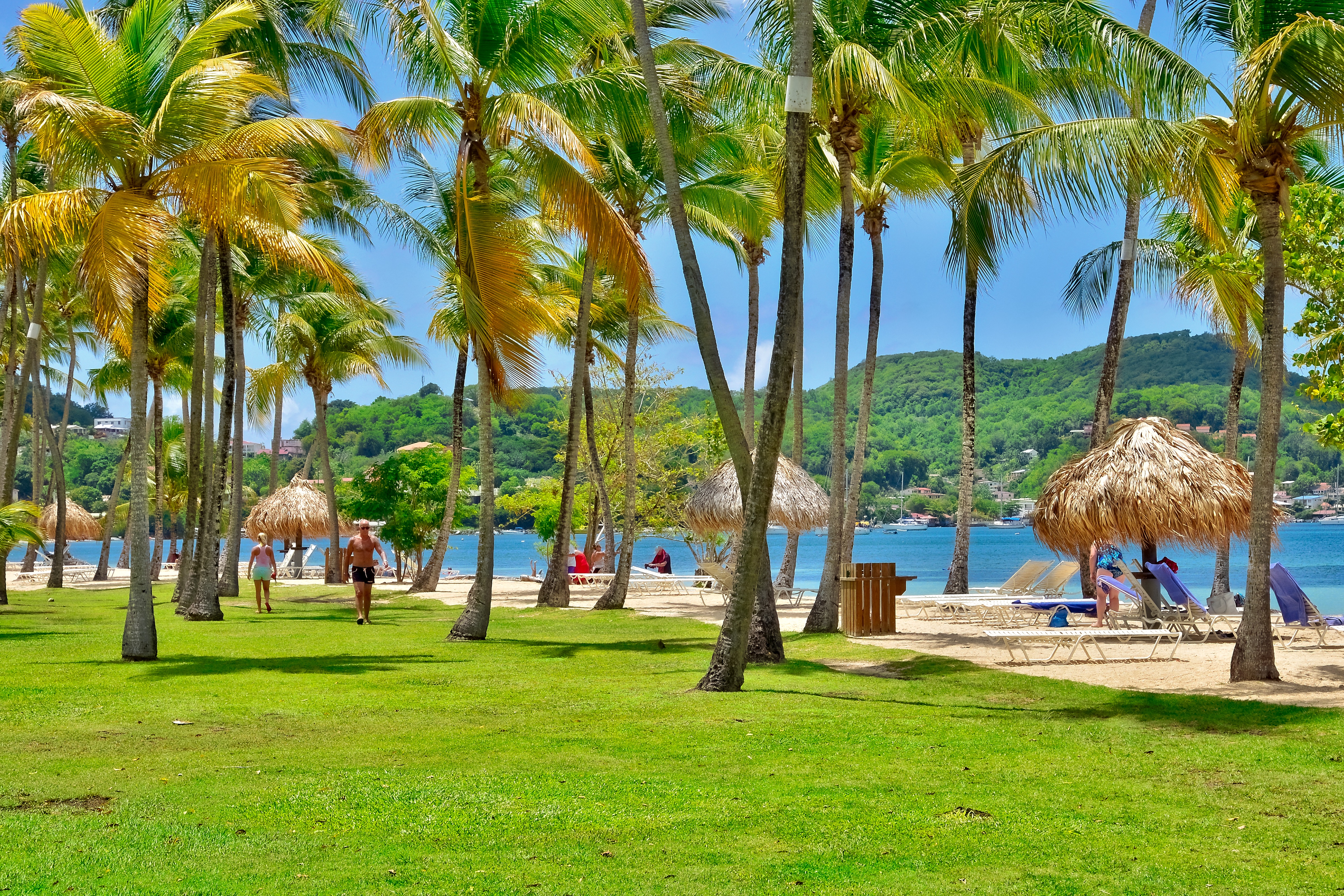village touristique à la plage en Martinique